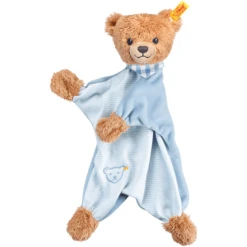 STEIFF Slaap-goed-Beer Knuffeldoek 30 Cm, Blauw -EXIT TOYS || Steiff || fehn Verkoopwinkel steiff slaap goed beer knuffeldoek 30 cm blauw a086775 1