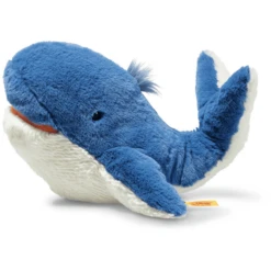 Steiff Soft Cuddly Friends Tory Blue Whale, Blauw -EXIT TOYS || Steiff || fehn Verkoopwinkel steiff soft cuddly friends tory blue whale blauw a311490 1
