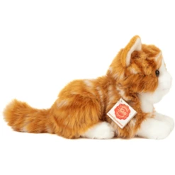 Teddy HERMANN ® Cat Lying Red Ge Tiger T, 20 Cm -EXIT TOYS || Steiff || fehn Verkoopwinkel teddy hermann cat lying red ge tiger t 20 cm a384339 1