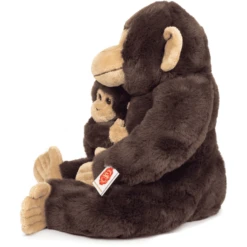 Teddy HERMANN ® Chimpansee Met Baby, 40 Cm -EXIT TOYS || Steiff || fehn Verkoopwinkel teddy hermann chimpansee met baby 40 cm a414079 1