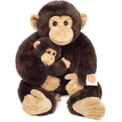 Teddy HERMANN ® Chimpansee Met Baby, 40 Cm -EXIT TOYS || Steiff || fehn Verkoopwinkel teddy hermann chimpansee met baby 40 cm a414079 4