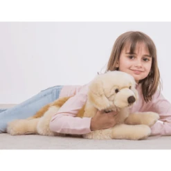Teddy HERMANN Goud Retriever Liggend, 60 Cm -EXIT TOYS || Steiff || fehn Verkoopwinkel teddy hermann goud retriever liggend 60 cm a093314 3