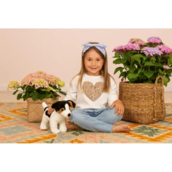 Teddy HERMANN ® Jack Russell Terrier Puppy, 28 Cm -EXIT TOYS || Steiff || fehn Verkoopwinkel teddy hermann jack russell terrier puppy 28 cm a359223 1