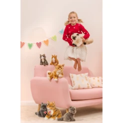 Teddy HERMANN Kat Staande Rode Makreel, 20 Cm -EXIT TOYS || Steiff || fehn Verkoopwinkel teddy hermann kat staande rode makreel 20 cm a247176 2