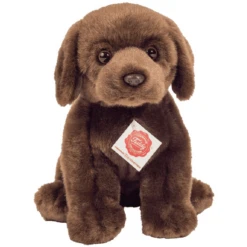 Teddy HERMANN ® Labrador Zittend Donkerbruin 25 Cm
