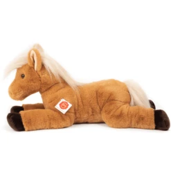 Teddy HERMANN ® Paard Liggend Licht Bruin, 48 Cm -EXIT TOYS || Steiff || fehn Verkoopwinkel teddy hermann paard liggend licht bruin 48 cm a359117 2