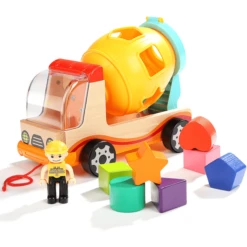TopBright Toys® Bouwvoertuig Met Vorm-leerspel