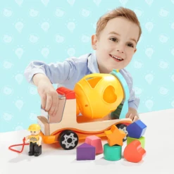 TopBright Toys® Bouwvoertuig Met Vorm-leerspel -EXIT TOYS || Steiff || fehn Verkoopwinkel topbright toys bouwvoertuig met vorm leerspel a312731 4