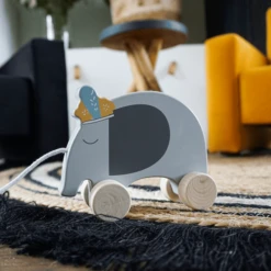 Tryco Houten Trekspeelgoed - Olifant -EXIT TOYS || Steiff || fehn Verkoopwinkel tryco houten trekspeelgoed olifant a393380 4