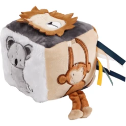 Tryco Pluche Activiteiten Kubus Jungle -EXIT TOYS || Steiff || fehn Verkoopwinkel tryco pluche activiteiten kubus jungle a394081 2