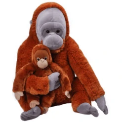 Wild Republic Knuffeldier Mama En Baby Jumbo Orang-oetan 8 Wild Republic Knuffeldier Mama En Baby Jumbo Orang-oetan -EXIT TOYS || Steiff || fehn Verkoopwinkel wild republic knuffeldier mama en baby jumbo orang oetan a352382 2