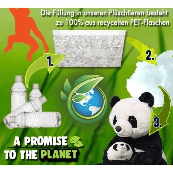 Wild Republic Zachte Knuffel Cuddle Kins Jumbo Panda 5 Wild Republic Zachte Knuffel Cuddle Kins Jumbo Panda - Afbeelding 3